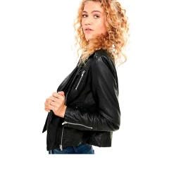 Donna ONLY Capispalla<GEMMA FAUX LEATHER BIKER